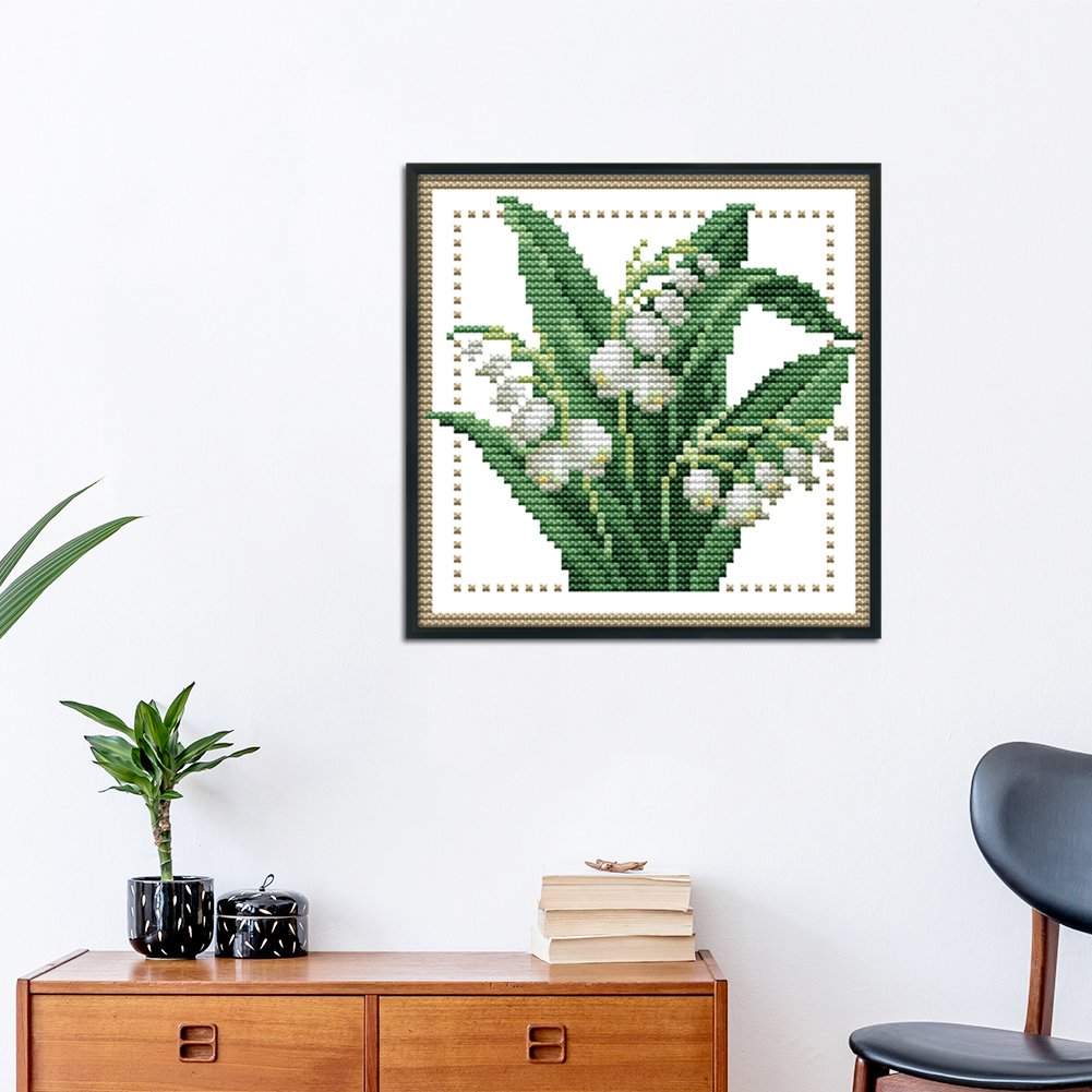 11ct Stamped Cross Stitch - May Flower(21*21cm)