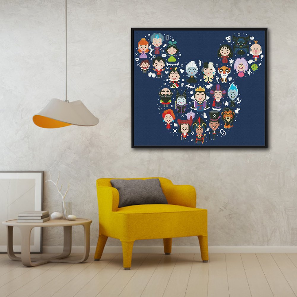 11CT Stamped Cross Stitch - Cartoon Character (45*40CM)