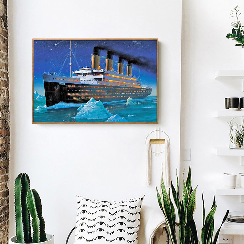 Diamond Painting - Full Round - Ship Boat