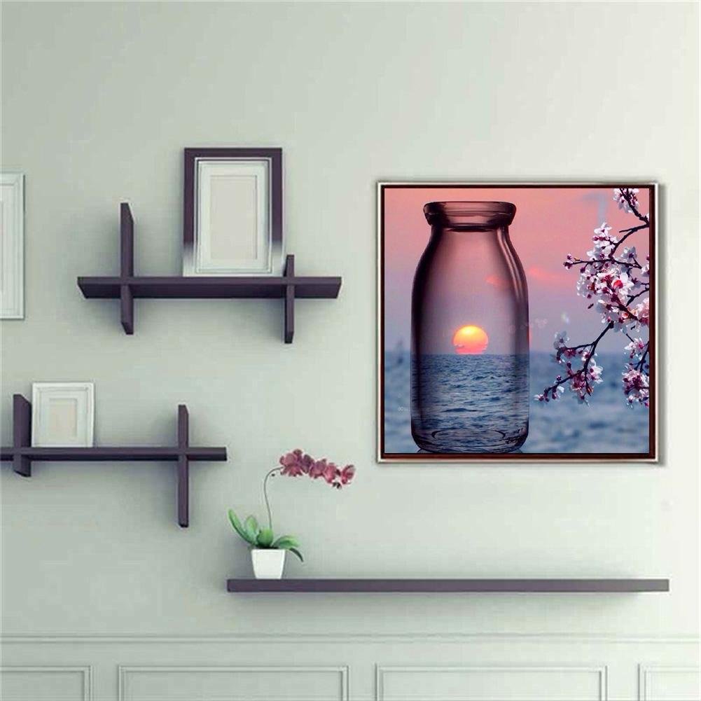 Diamond Painting - Full Round - Bottle Sun Flower