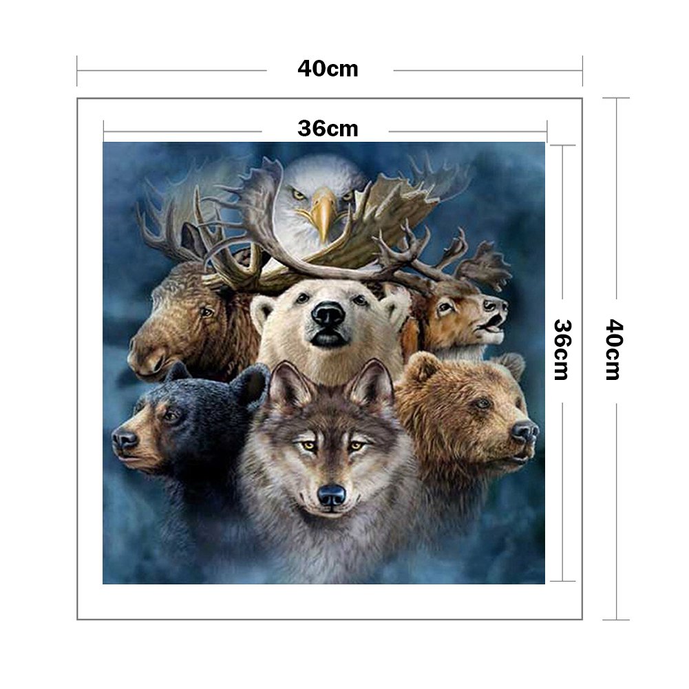11ct Stamped Cross Stitch - Forest Animal (40*40cm)
