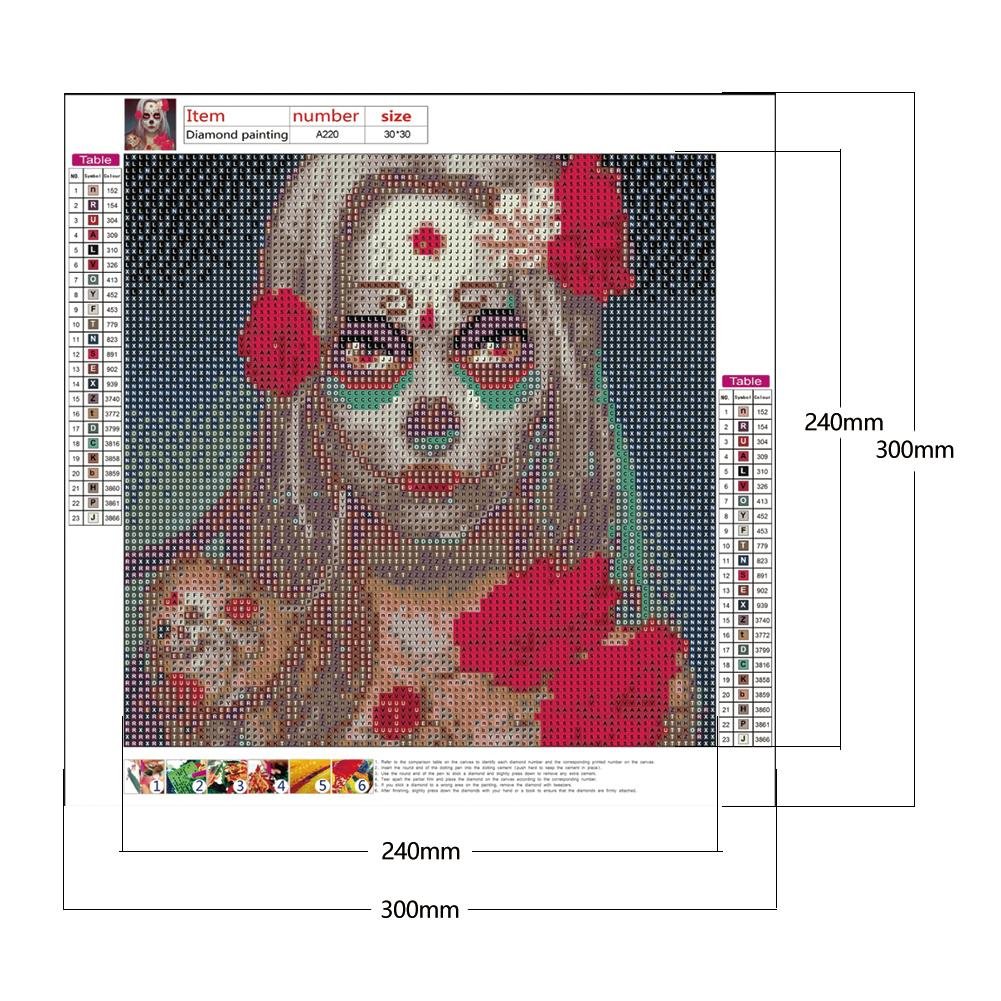 Diamond Painting - Full Round - Gothic Girl A