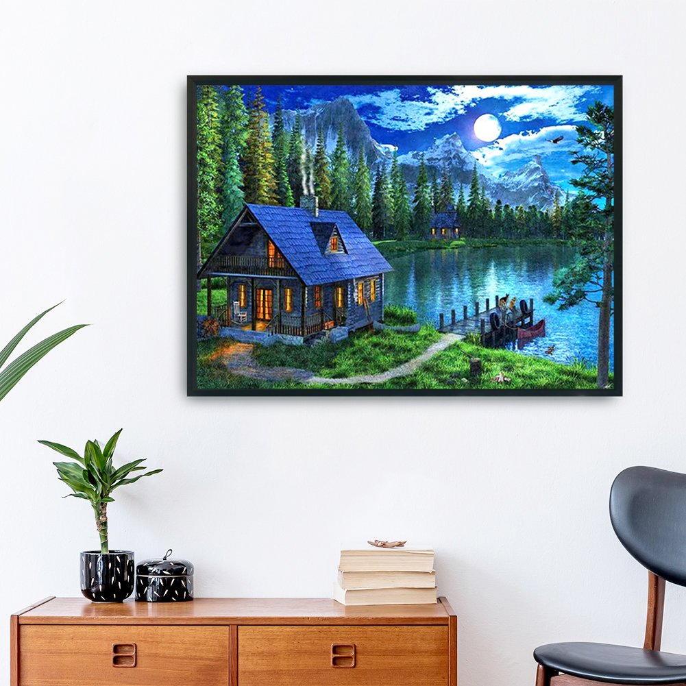 11ct Stamped Cross Stitch - Quiet Town(63*120cm)
