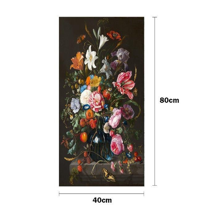 Oil Paint By Numbers Colorful Flower DIY Picture Painting
