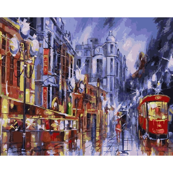 Painting By Numbers Colorful Oil Drawing Living Room Home Decor