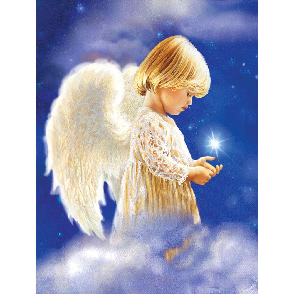 5D Diy Diamond Painting Kit Full Round Beads Angel