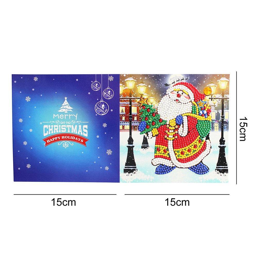 DIY Diamond Painting Greeting Card - Santa Claus B