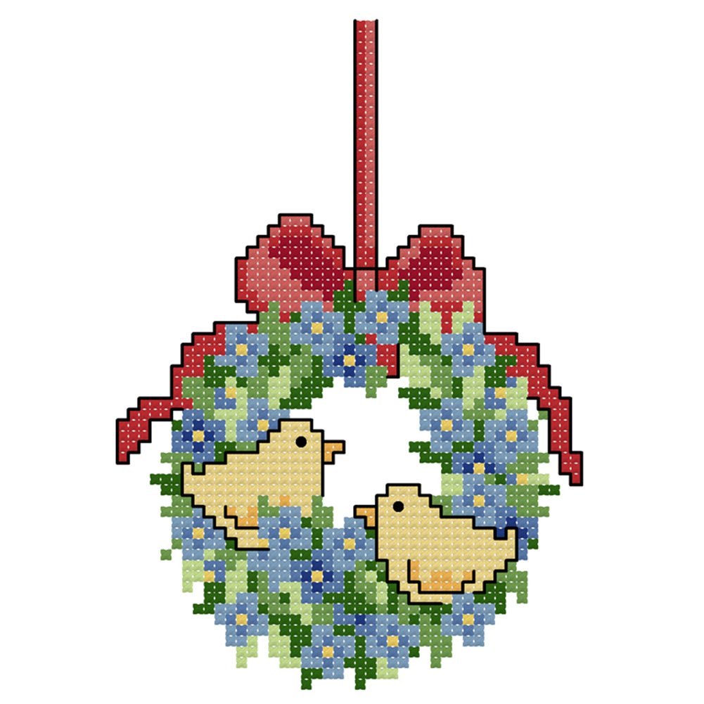 14ct Stamped Cross Stitch Christmas Flower (13*18cm)