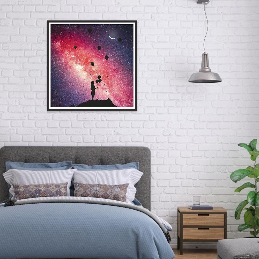 Diamond Painting - Full Round - Red Galaxy