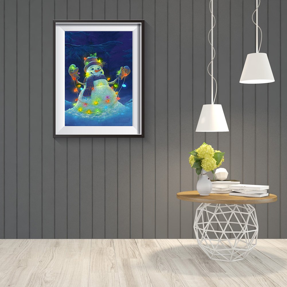 Diamond Painting - Full Round - Snowman I
