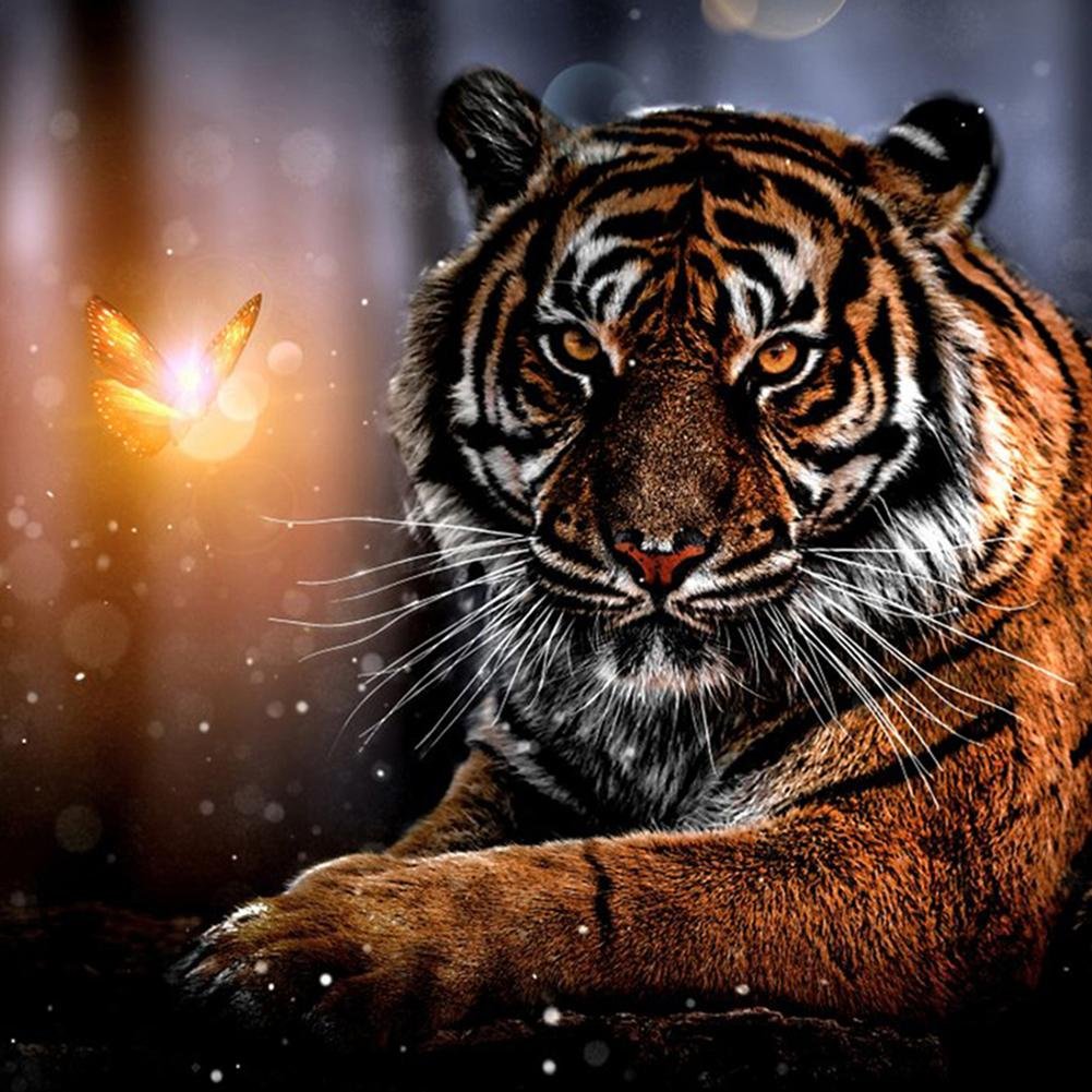 Diamond Painting - Full Round - Novelty Tiger