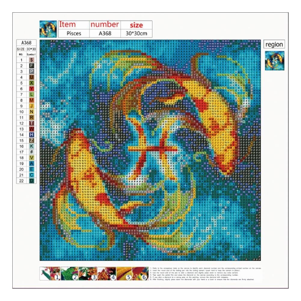 Diamond Painting - Full Round - Pisces