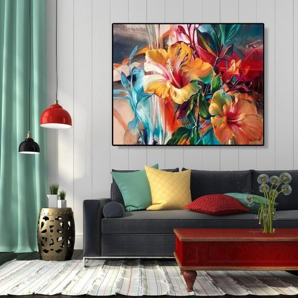 Hand Painted Canvas Oil Art Picture Craft Home Wall