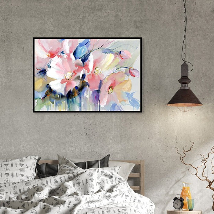 Paint By Number Artwork for Beginners Flower Cluster Oil Coloring Picture