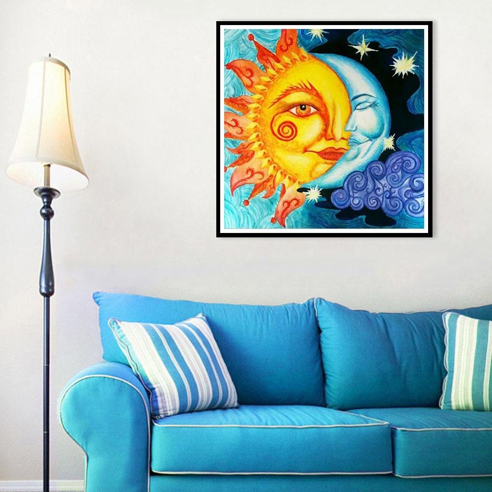 Pintura Diamante - Volta Completa - Face do Sol e da Lua