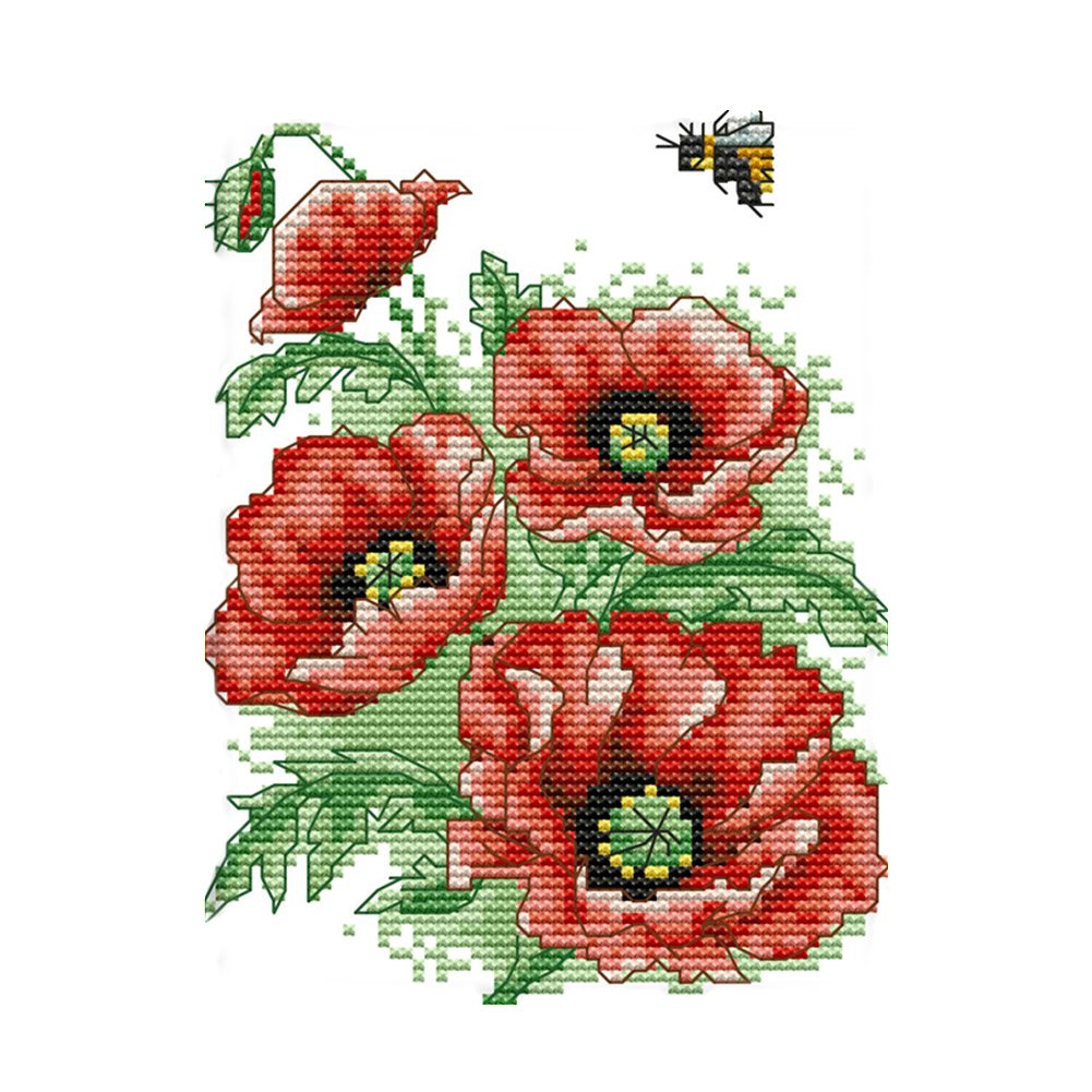 14ct Stamped Cross Stitch Bouquet(19*15cm)