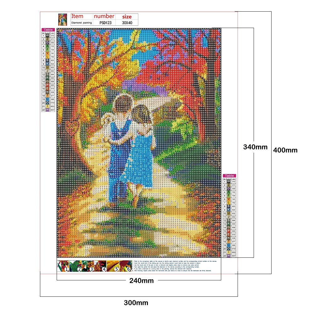 Diamond Painting - Full Round - Cute Boy Girl