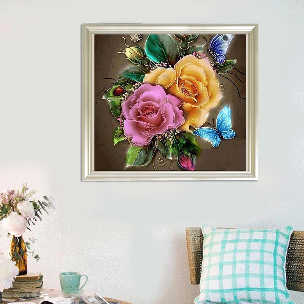 Diamond Painting kit - Partial Round - Flowers