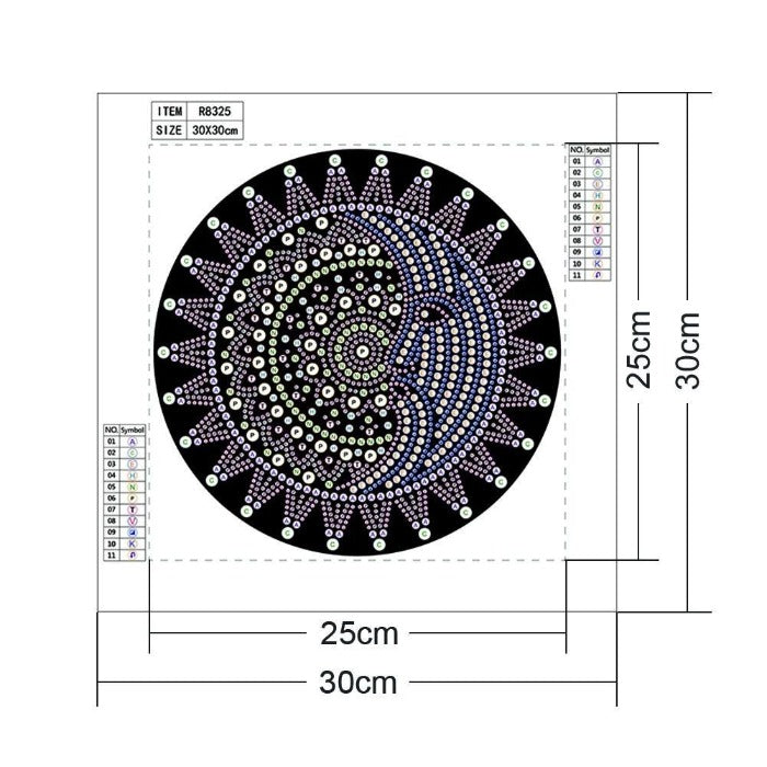 5D Diamond Painting (Part Drill) - Crystal Rhinestone - Moon Face