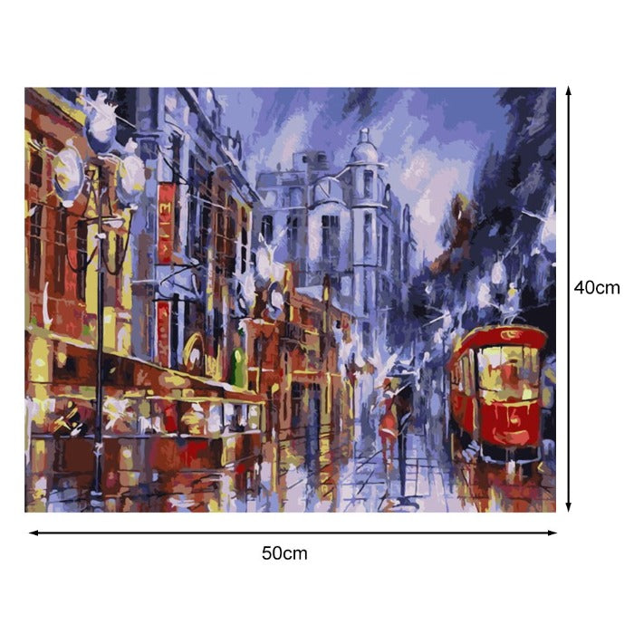 Painting By Numbers Colorful Oil Drawing Living Room Home Decor