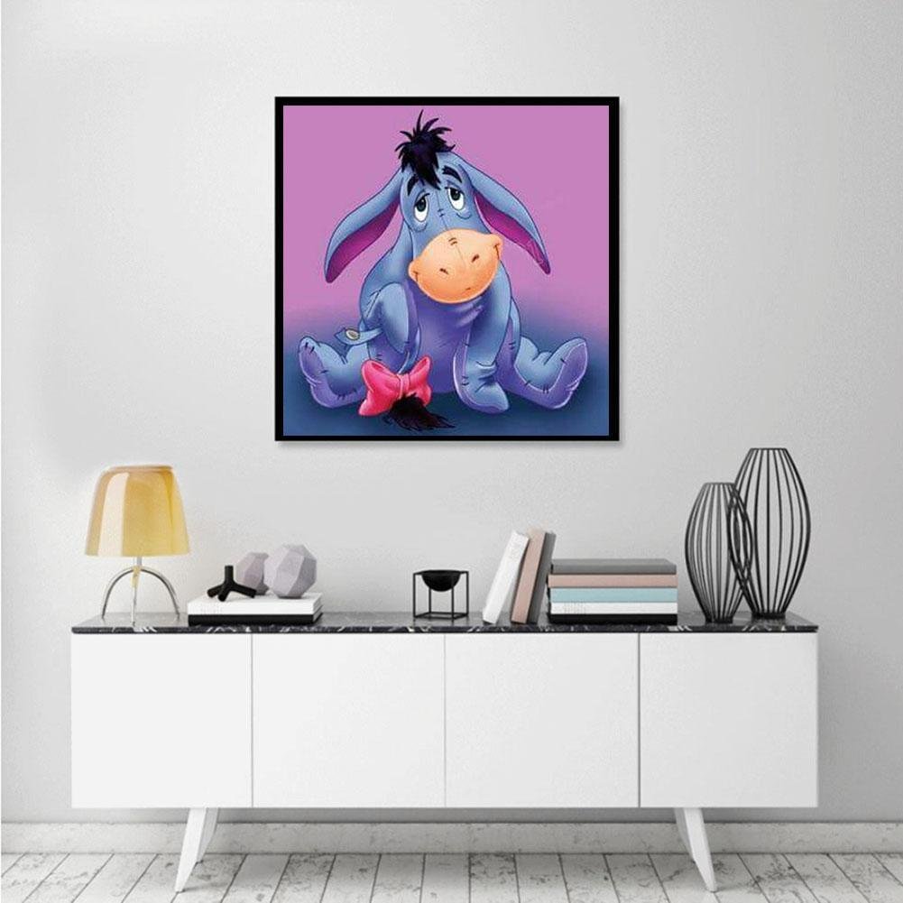 Eeyore Rhinestone Embroidery Wall Art Home Decoration