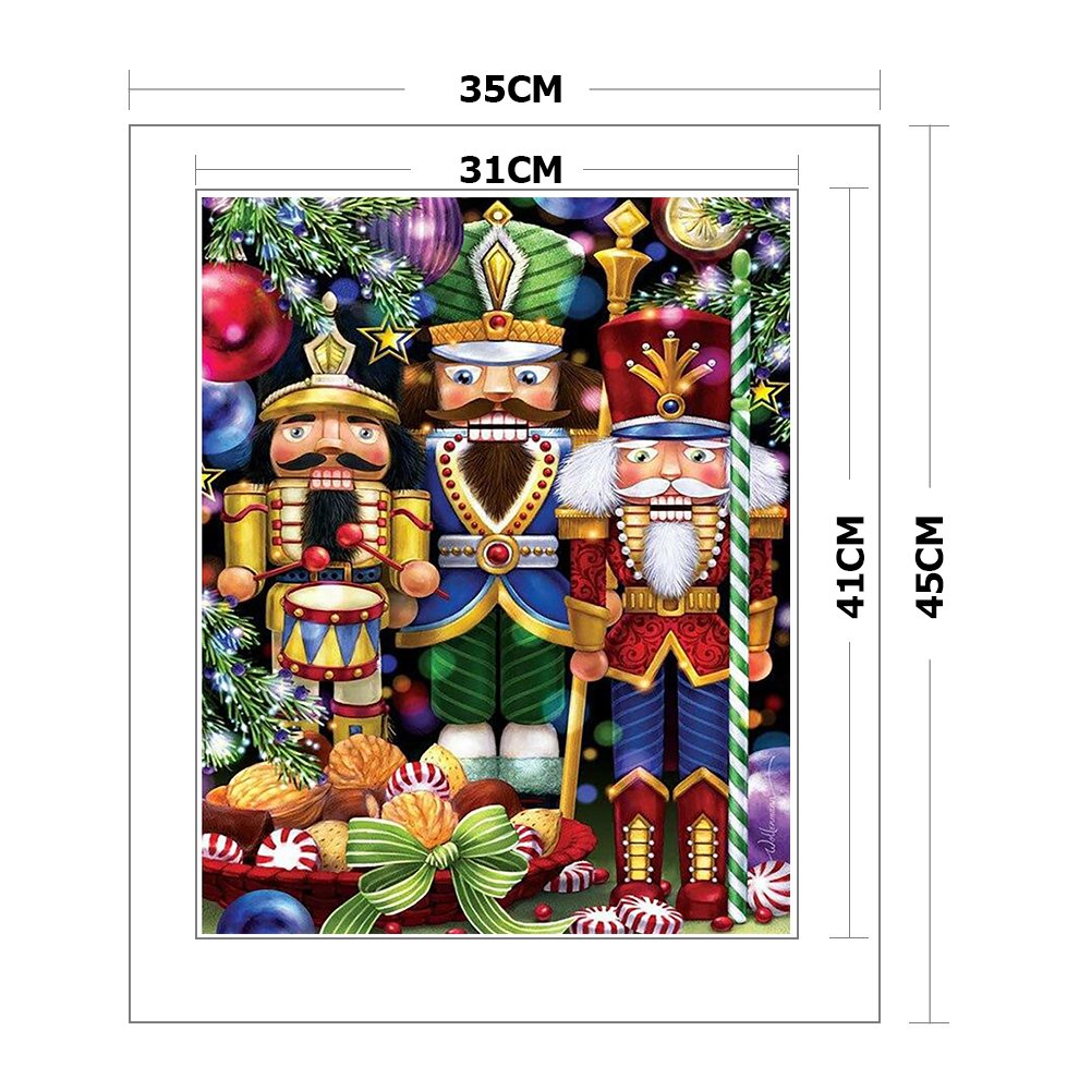 11CT Stamped Cross Stitch - Nutcracker(35*45CM)