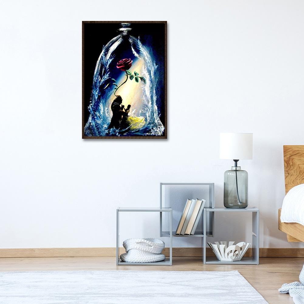 Pintura Diamante - Rodada Completa - Amor Verdadeiro Rosa