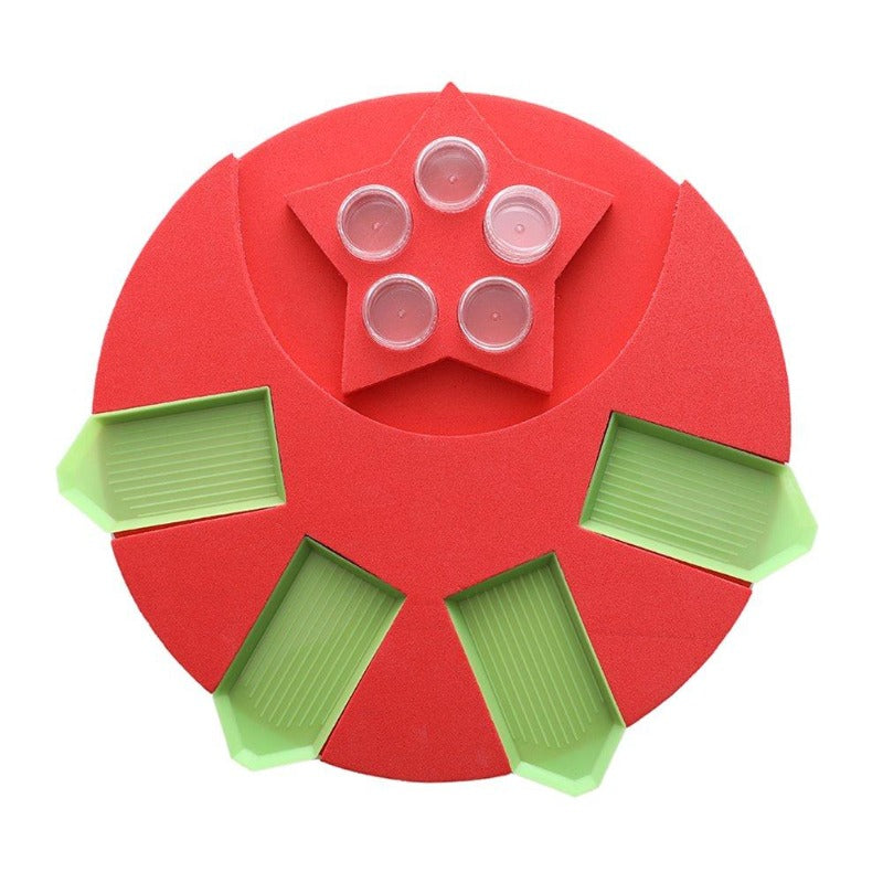 9pcs Diamond Painting Tool Kit Foam Storage Tray Durable Rhinestone Box Set