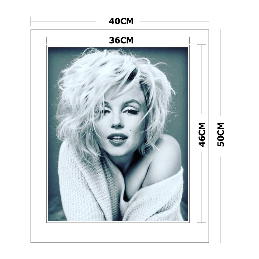 11ct Stamped Cross Stitch - Marilyn Monroe(40*50cm)