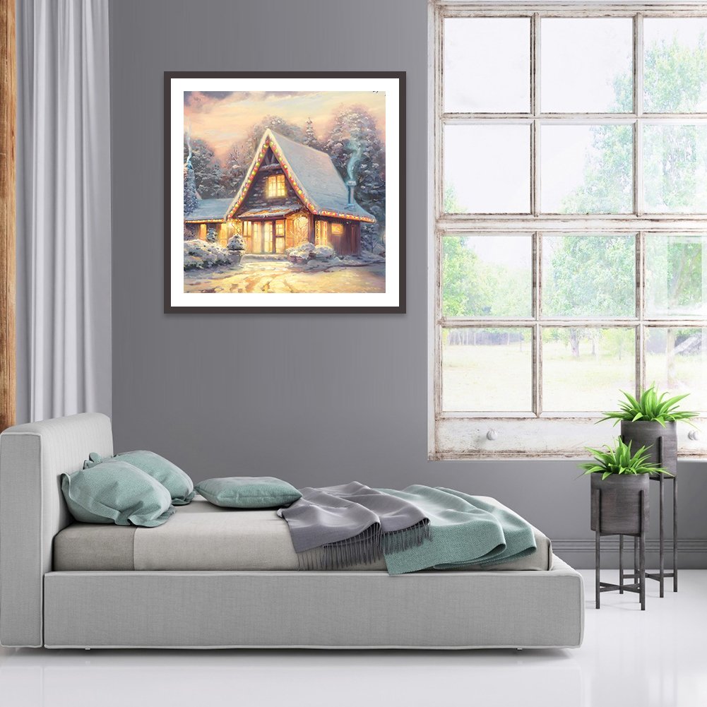 Diamond Painting - Full Round - Snow Scene