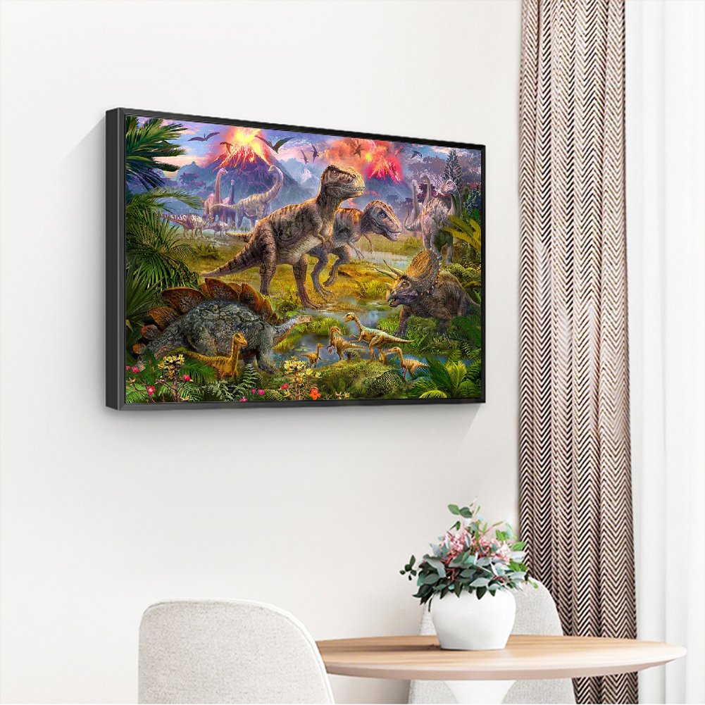 Diamond Painting - Full Round - Dinosaur World
