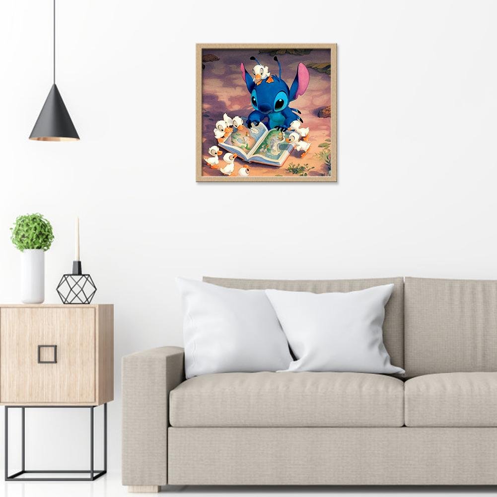 Cartoon Reading Stitch Full Drill Diamond Painting