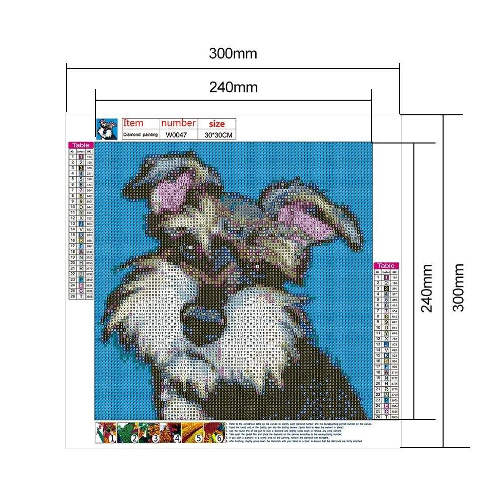 5D DIY Diamond Painting Kit - Full Round - Dog