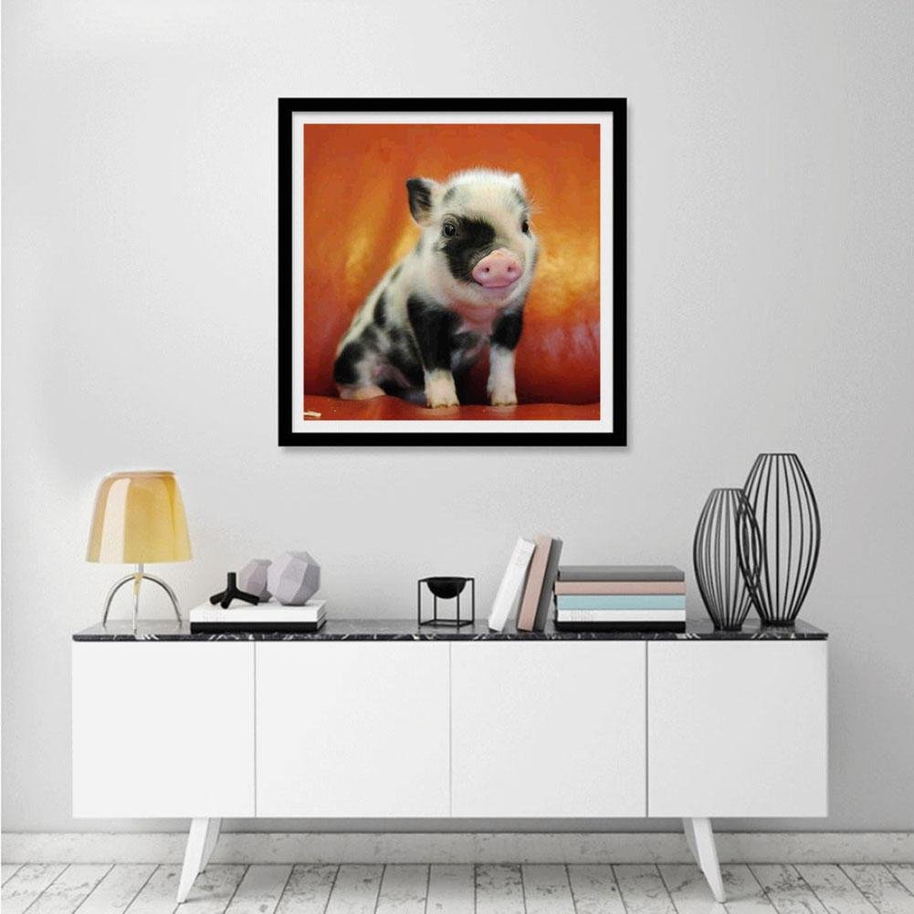Diamond Painting - Full Round - Pig 1