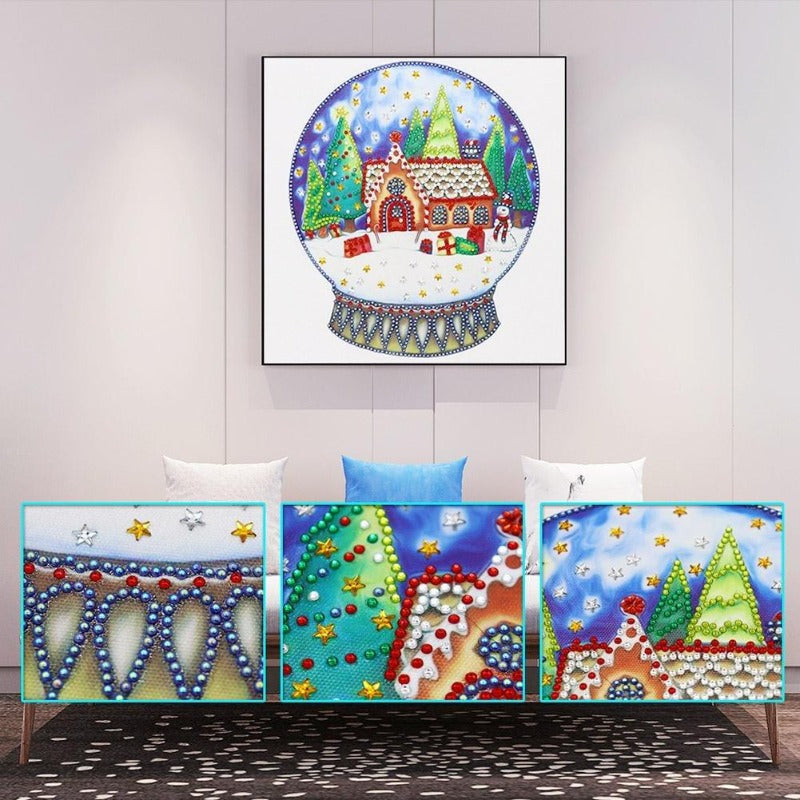 5D Diamond Painting (Part Drill) - Crystal Rhinestone - Christmas Balls