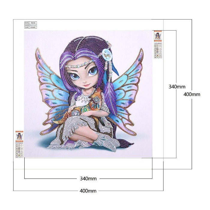 40*40cm Fairy Girl 5d diy Crystal Rhinestone Diamond Painting Kits