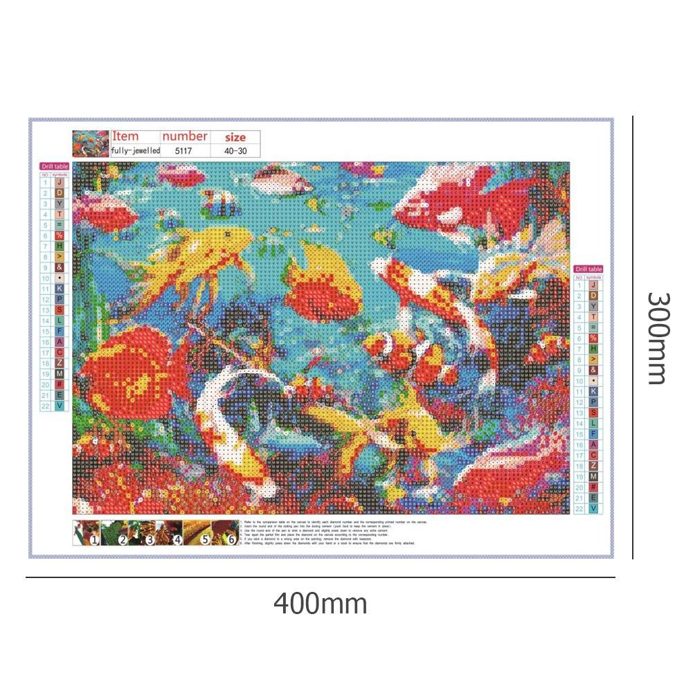 Diamond Painting - Full Round - Fish World