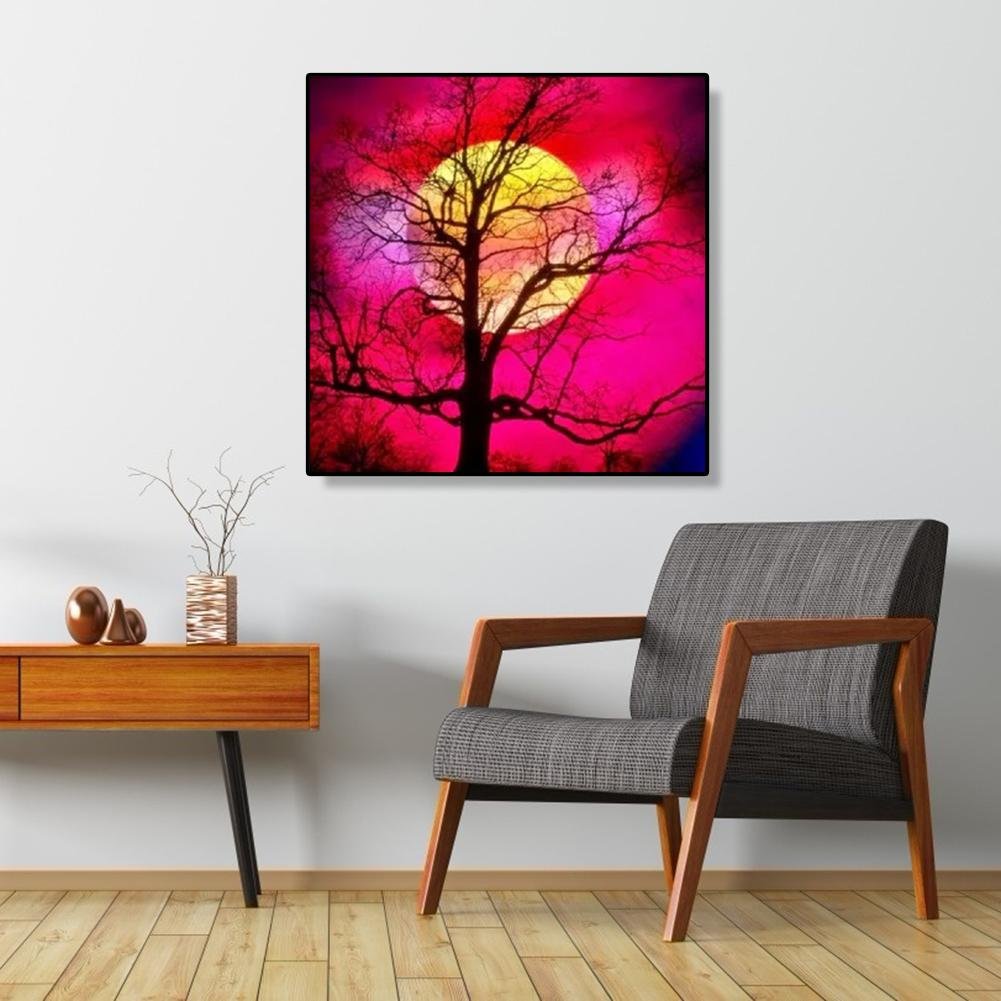 Diamond Painting - Full Round - Moon Tree