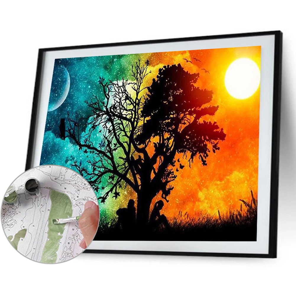 Paint By Number - Oil Painting - Tree (40*30cm)