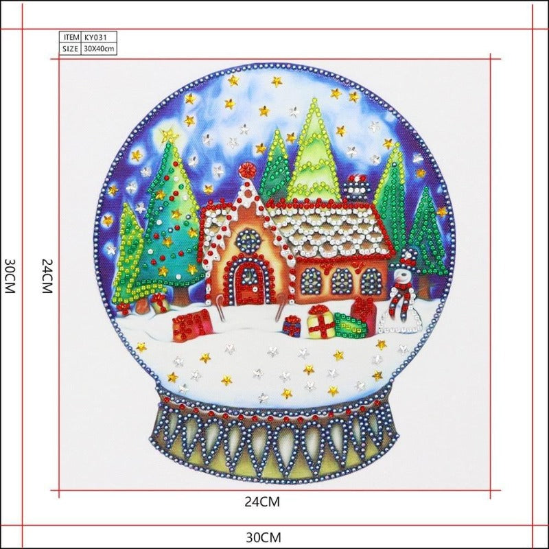 5D Diamond Painting (Part Drill) - Crystal Rhinestone - Christmas Balls