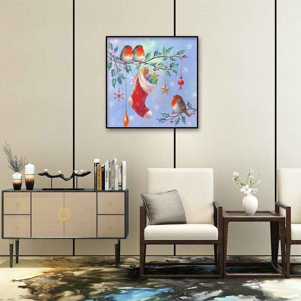 Diamond Painting - Full Round - Christmas Bird
