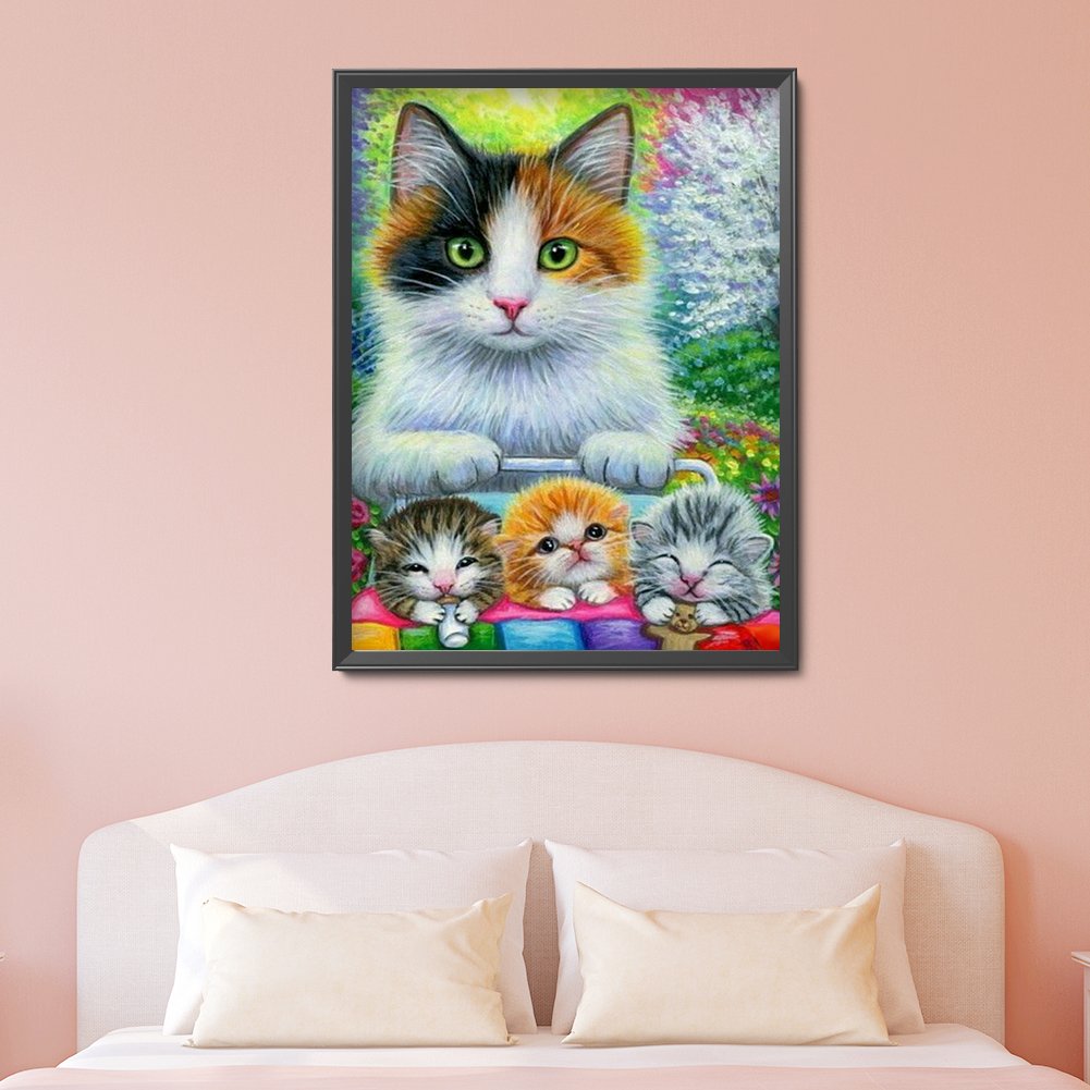 Diamond Painting - Full Round - Cats Animal