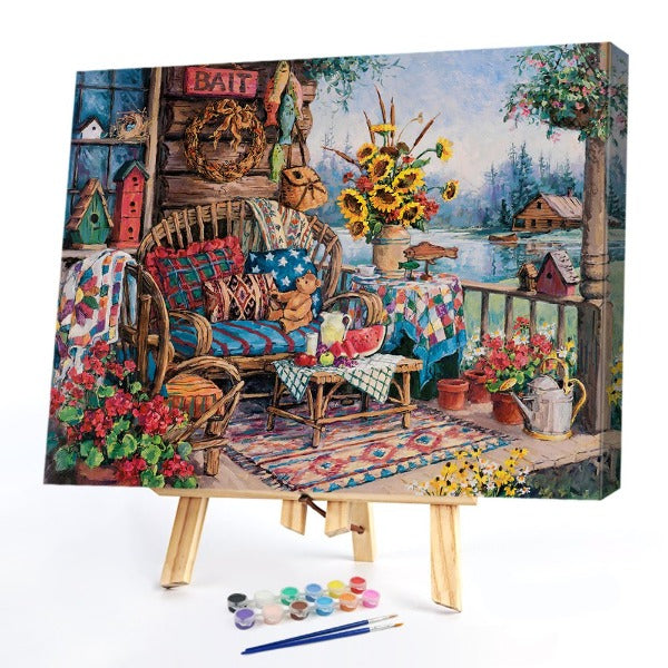 Paint By Numbers Kit DIY Frameless Acrylic Picture On Canvas