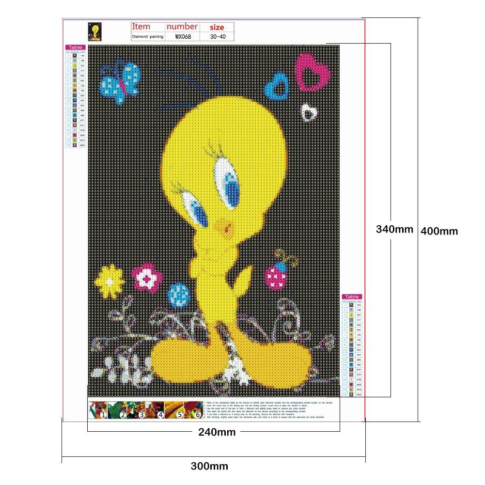 Diamond Painting - Full Round - Tweety Bird
