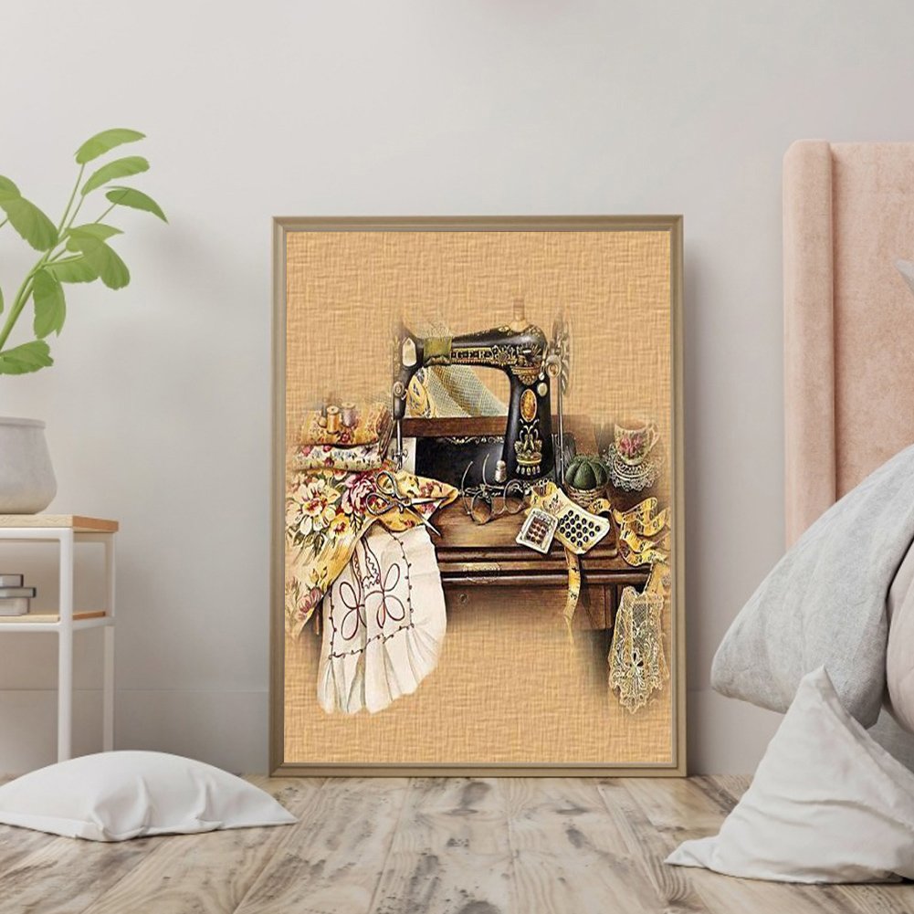 Paint By Number - Oil Painting - Sewing Machine(40*50cm) C