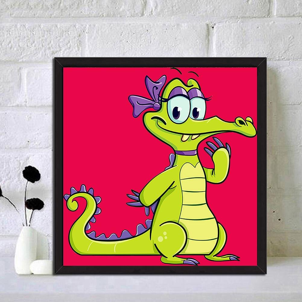 Diamond Painting - Full Round - Cartoon Dinosaur