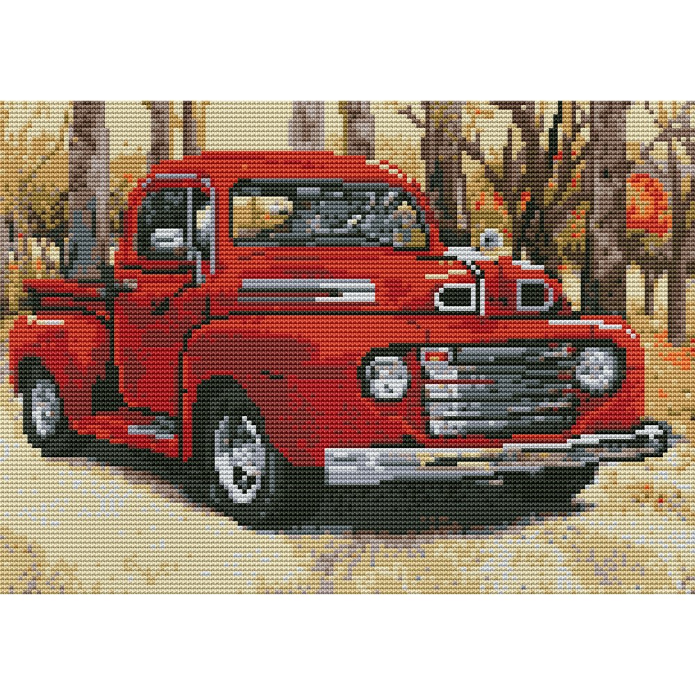 11ct Stamped Cross Stitch Car (30*40cm)