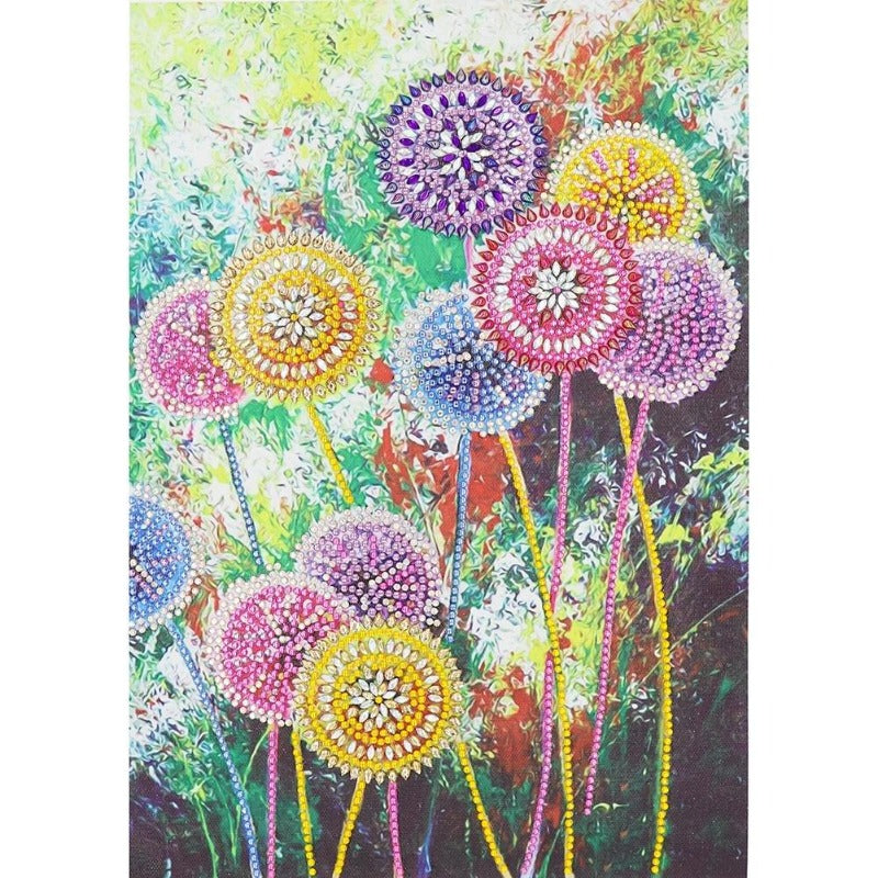 Dandelion Crystal Rhinestone 5D Diamond Painting (Part Drill) Approx.40*30cm