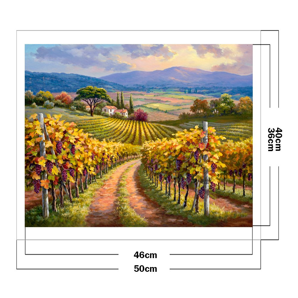 11ct Stamped Cross Stitch Field Grape Rack( 50*40cm)