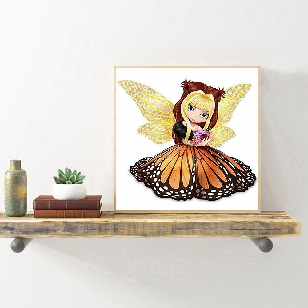 5D DIY Diamond Painting Kit - Full Round - Big Eyes Doll (40*40cm) E